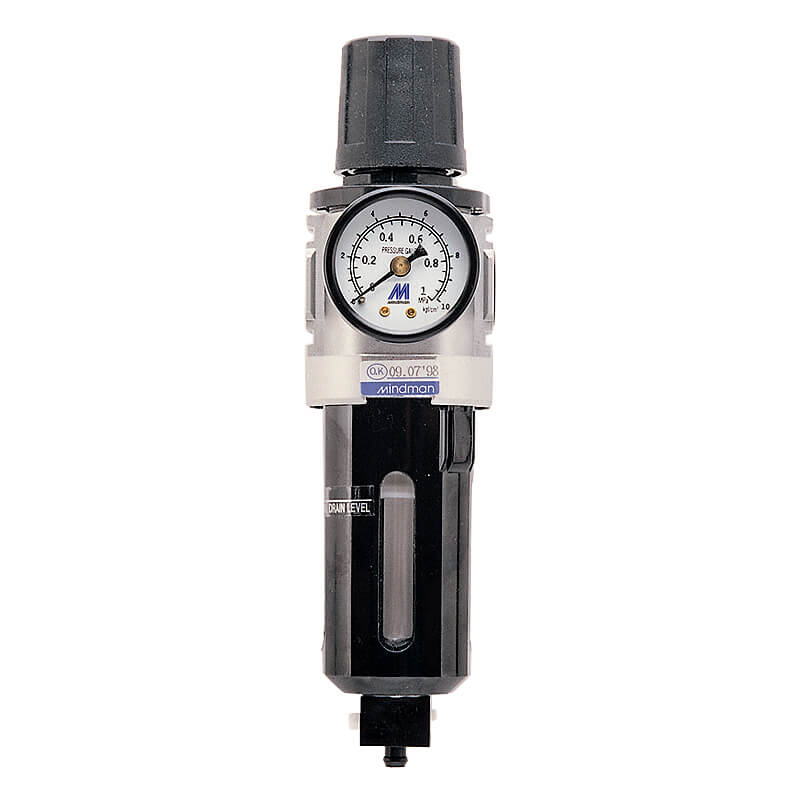 Mindman MAFR300-8A-D-NPT air Filter Regulator is Replaced by MAFR300L-8A-D-NPT which L is The case in Longer Length 1/4 Port Size NPT 5 um Filter Element auto Drain 